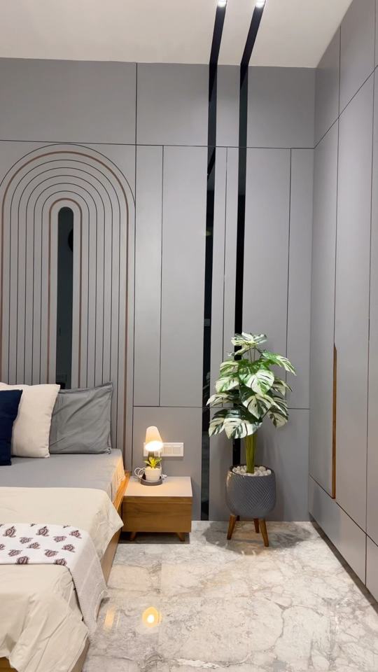 Grey bedroom