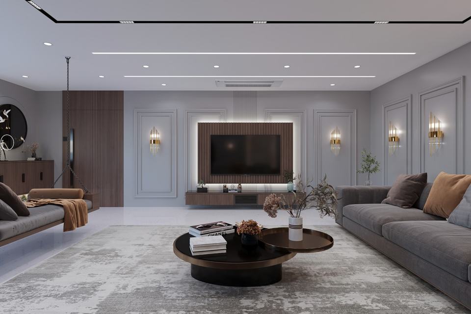 A living and dining room that blends upscale design with warm,… – photo 2