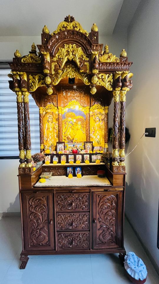Holy mandir with deep down details