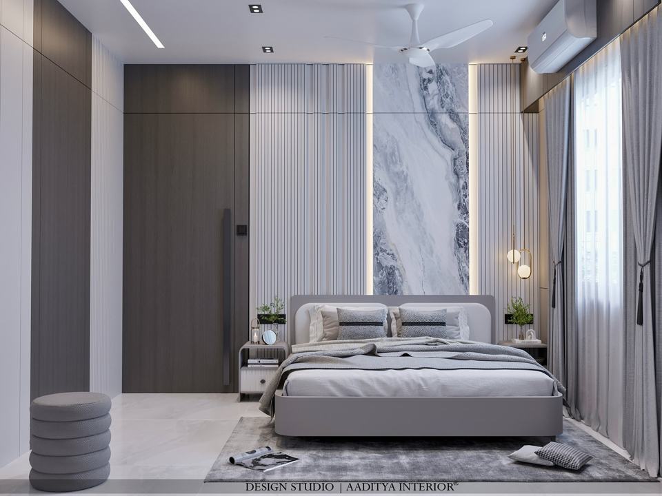 A stunning modern luxury bedroom design that combines minimal…