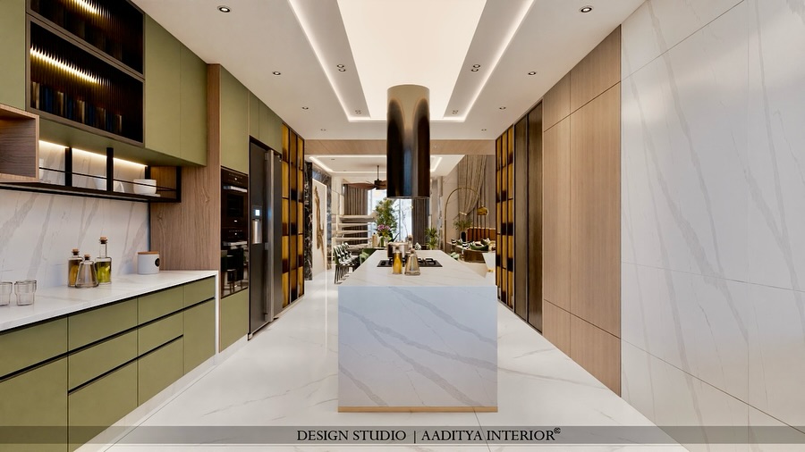 Step into sophistication. This modern kitchen by Aaditya Interior… – photo 4