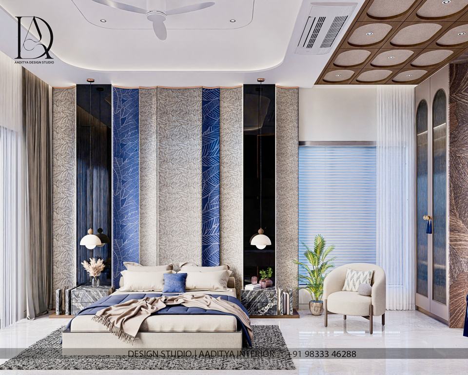 A bedroom designed to feel like a five-star retreat