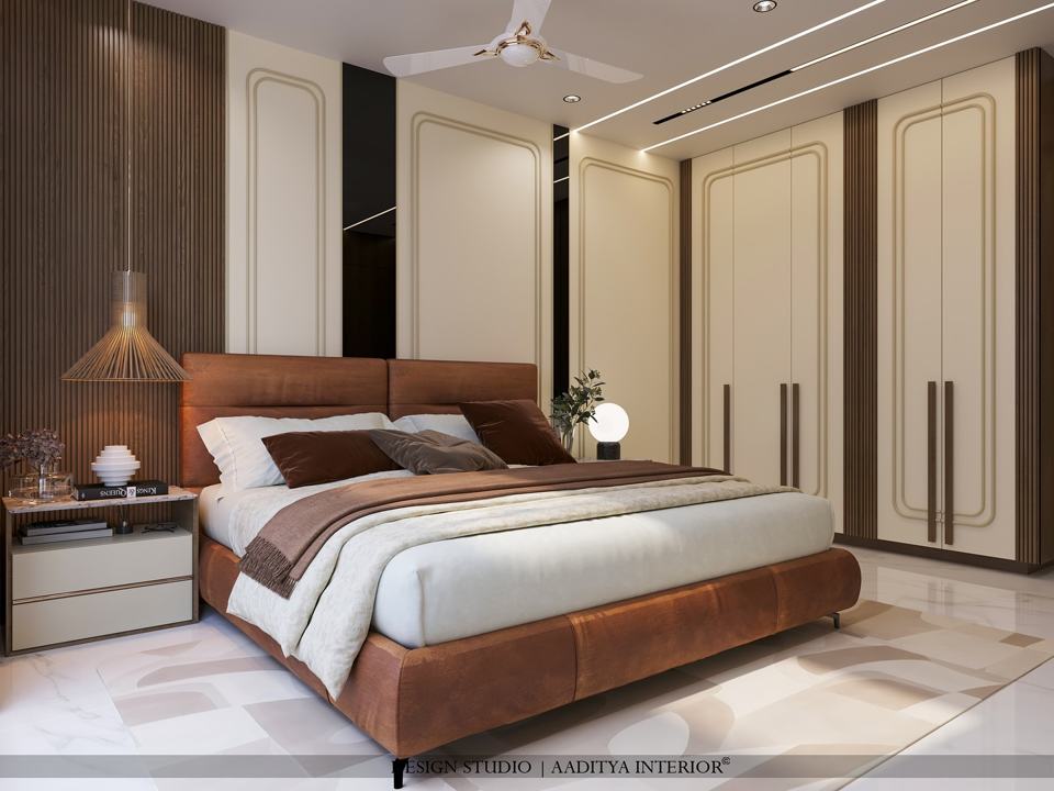 Simple but luxurious parents room