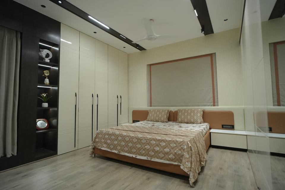 Simplicity at its best in my white and brown bedroom
