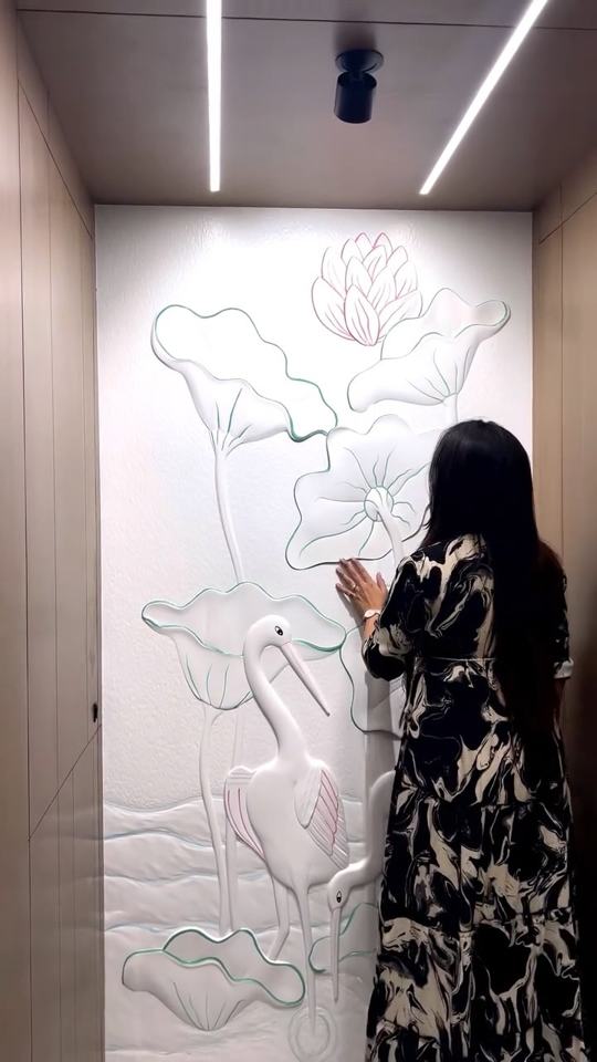 Transform a small passage with a beautifully designed wall