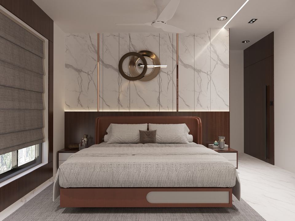 Transforming spaces into elegant retreats. This modern bedroom design…