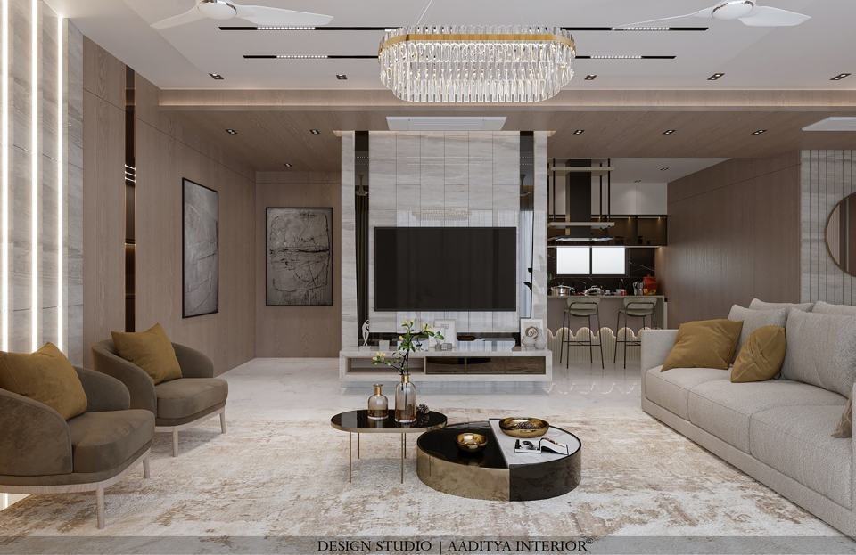 This modern living room blends functionality with high-end… – photo 2