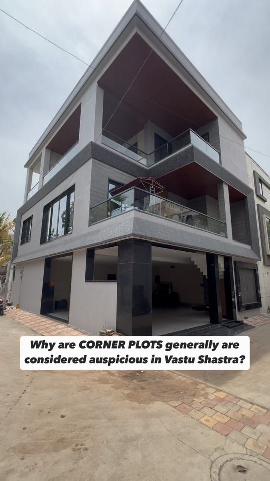 In Vastu Shastra, corner houses are generally considered auspicious,…