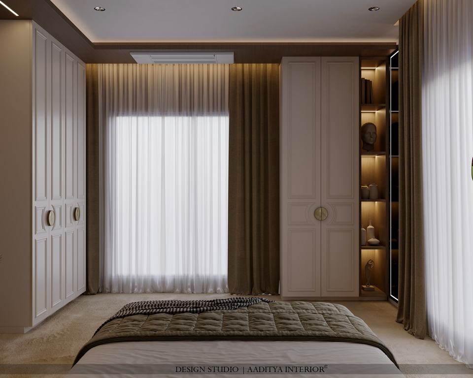 Earthy elegance meets modern minimalism A serene master bedroom… – photo 2