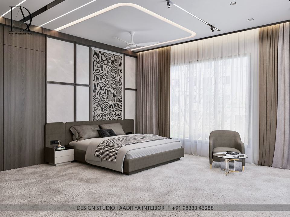 Aaditya Interiors brings you a bedroom where comfort meets class —… – photo 2