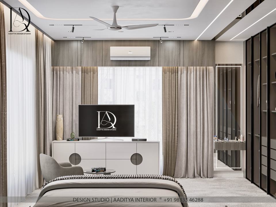 Aaditya Interiors brings you a bedroom where comfort meets class —… – photo 3