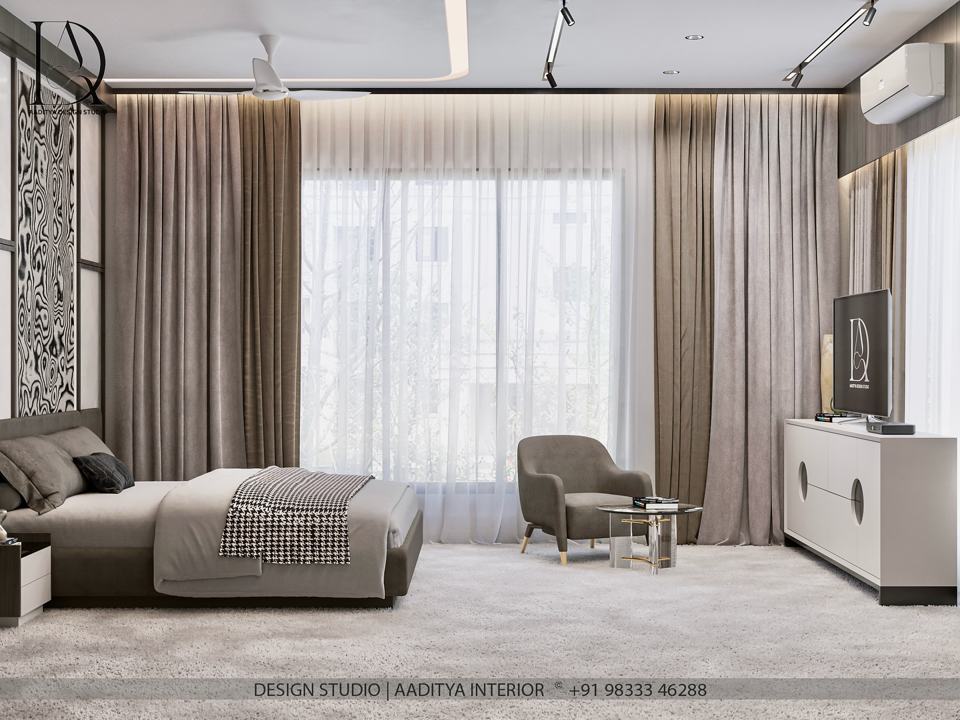 Aaditya Interiors brings you a bedroom where comfort meets class —… – photo 5