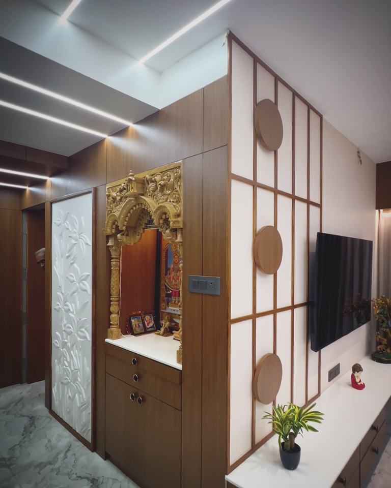 Living room design with minimal panelling – photo 4