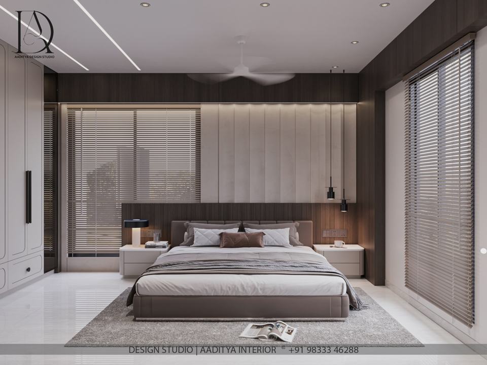 Master bedroom with mastermind of designs