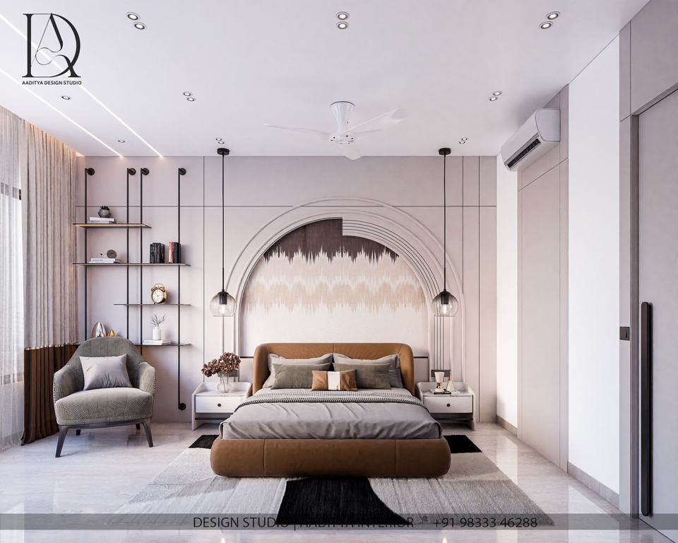 Soft tones, modern lines and curated décor come together to create a…