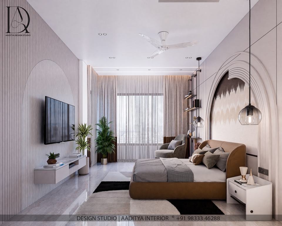 Soft tones, modern lines and curated décor come together to create a… – photo 3