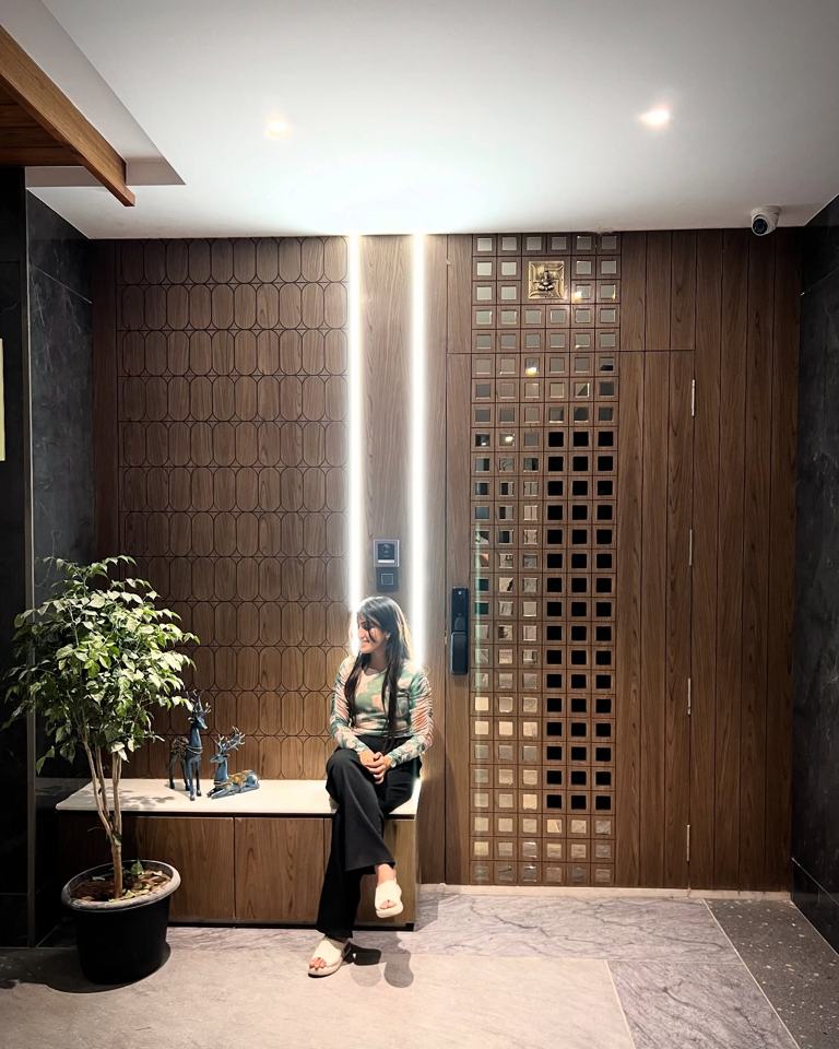 Simple elegant entry door design