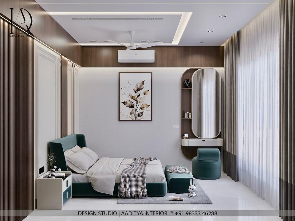 Aaditya Interiors brings a bedroom design that blends comfort,… – photo 2
