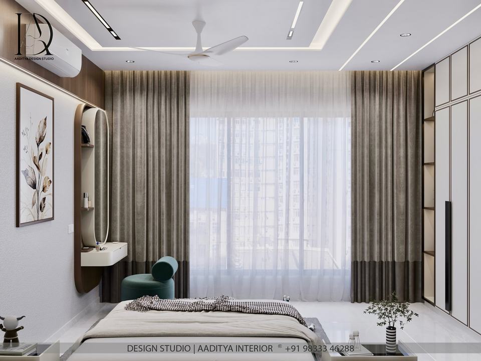 Aaditya Interiors brings a bedroom design that blends comfort,… – photo 4