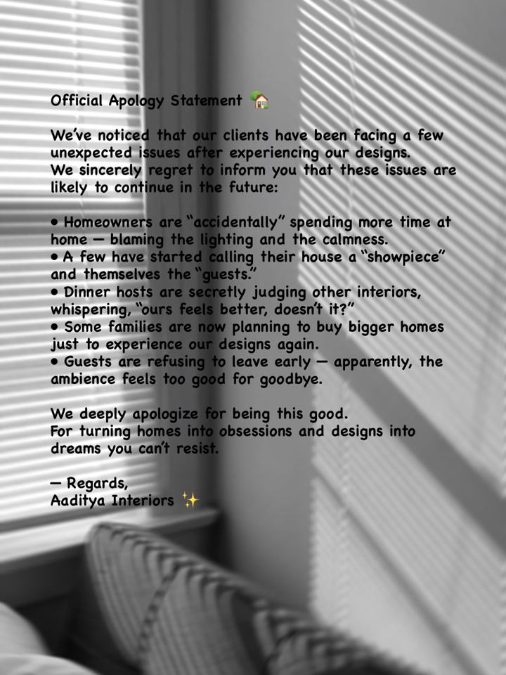 We are heartily sorry to repeat this in future as well