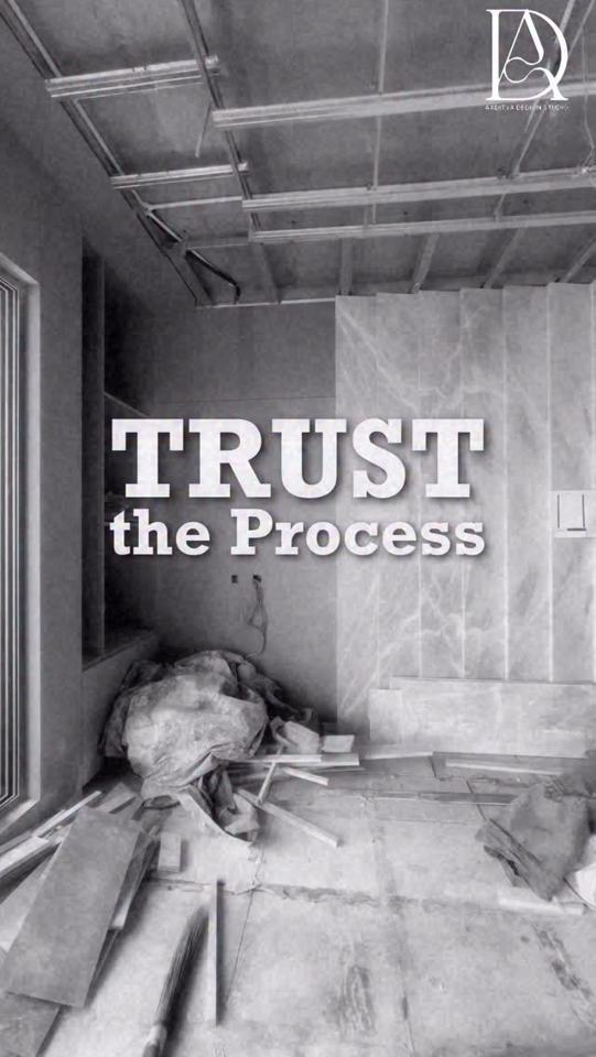 Trust the process, because every perfect space starts with a single…