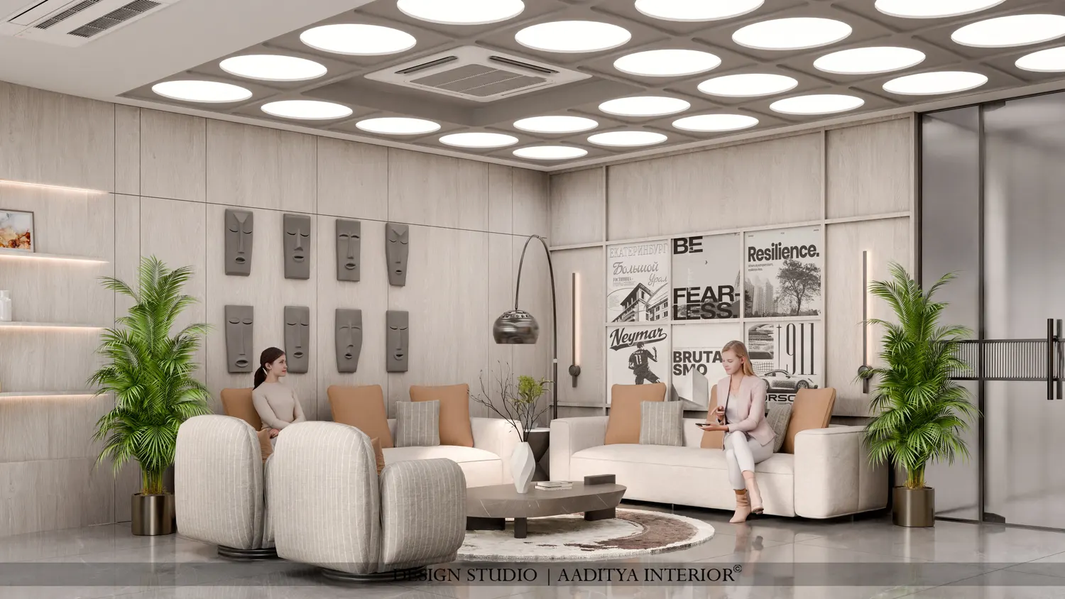 Diamond Office Interiors at Surat Diamond Bourse by Aaditya Interior