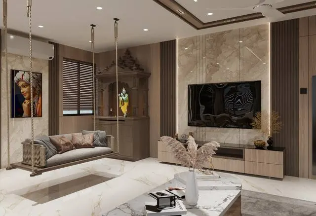 Apartment interior design – Antriksh 902, Surat (view 4)