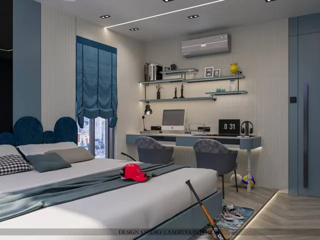 Apartment interior design – Bagban Lifestyle, Surat (view 2)