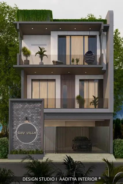 Bungalow & Elevation interior design – Avadh Bungalow, Surat (view 2)
