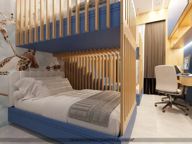 Apartment interior design – Dholiya Residence, Surat (view 2)