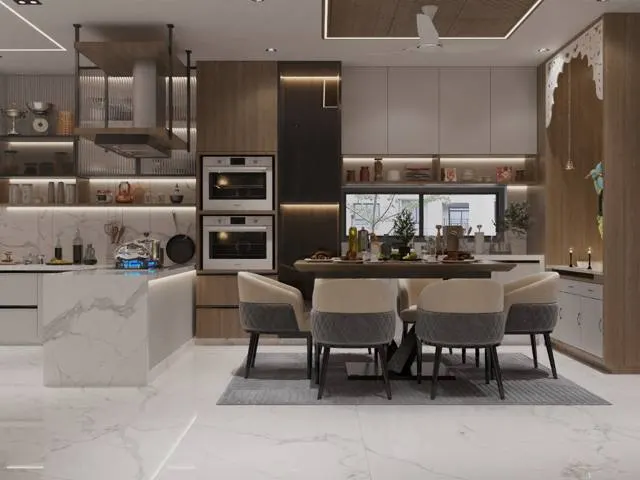 Apartment interior design – Krushal Residence, Surat (view 2)