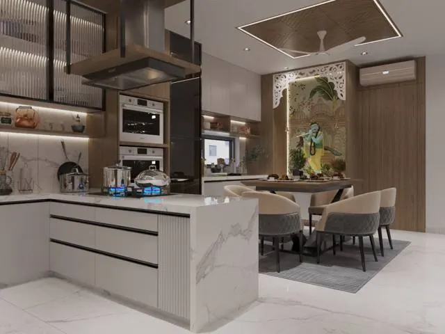 Apartment interior design – Krushal Residence, Surat (view 3)