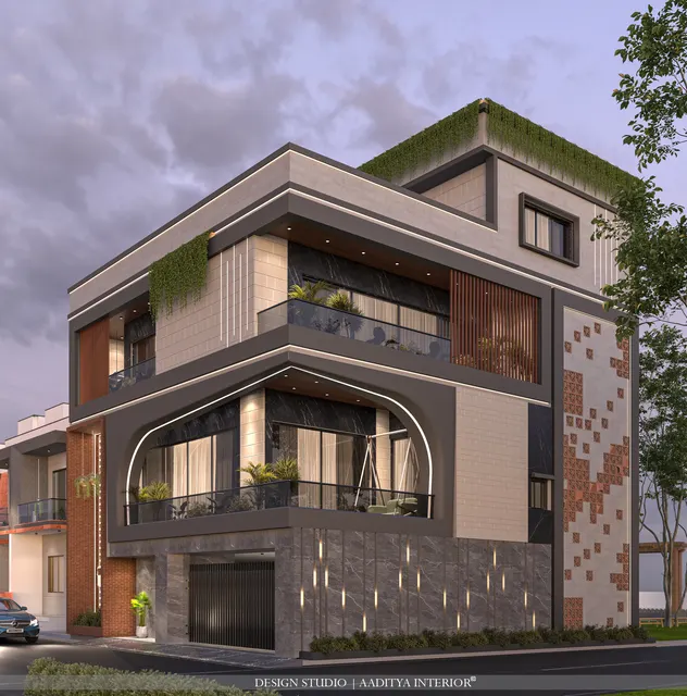 Arched Facade Residence – Elevation