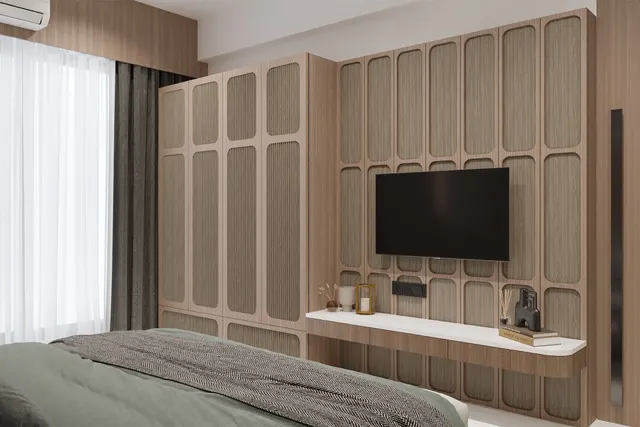 Apartment interior design – Arched Mural Residence, Surat (view 6)