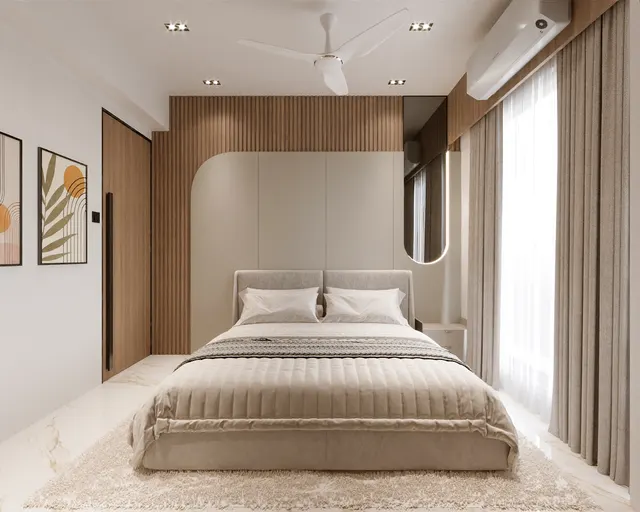 Apartment interior design – Arched Mural Residence, Surat (view 7)