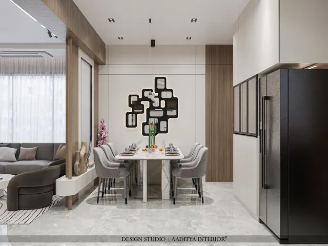 Apartment interior design – Avkash 1301, Surat (view 3)