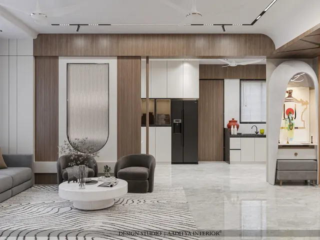 Apartment interior design – Avkash 1301, Surat (view 4)