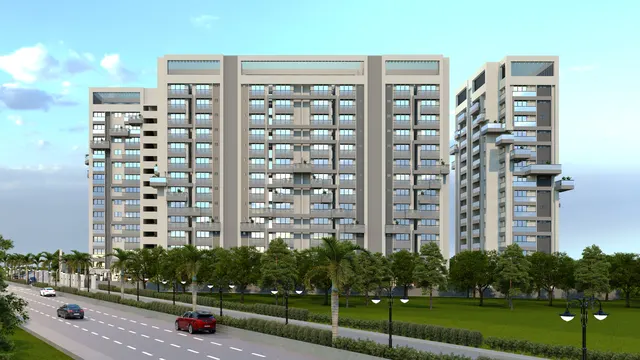 Residential Towers interior design – Avkash Residences, Surat (view 2)