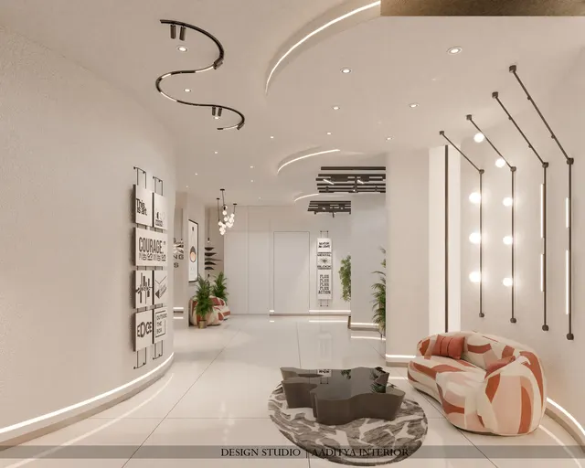 Retail Showroom interior design – Lighting Showroom, Katargam, Surat (view 3)