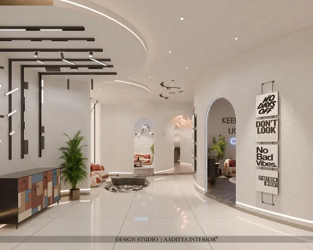 Retail Showroom interior design – Lighting Showroom, Katargam, Surat (view 8)