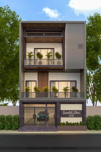 Bungalow & Elevation interior design – Canvilla Residence, Surat (view 4)