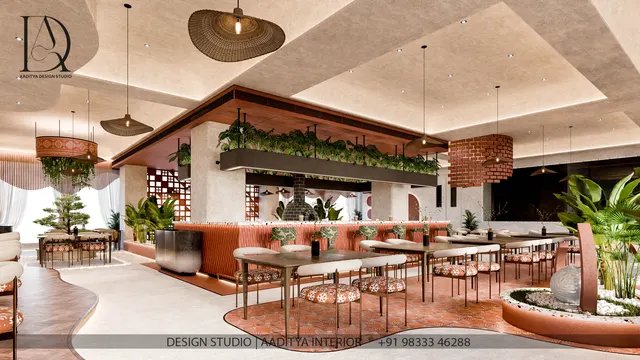 Café & Restaurant interior design – Chantra Café, India (view 6)