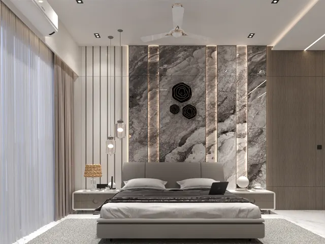 Bungalow & Elevation interior design – Circle Facade Residence, Surat (view 6)