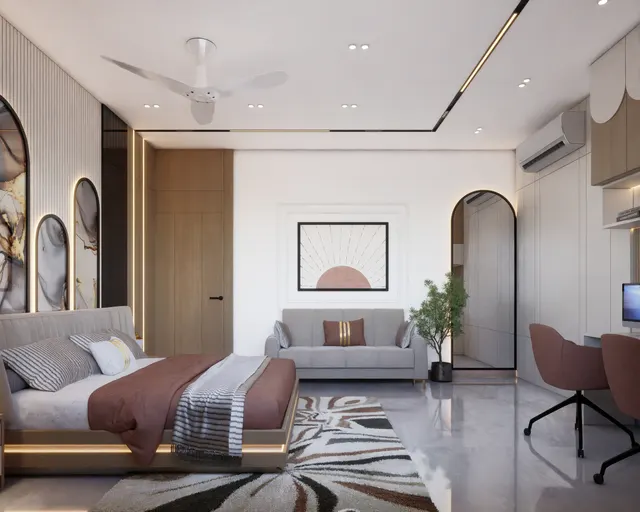 Bungalow & Elevation interior design – Circle Facade Residence, Surat (view 8)