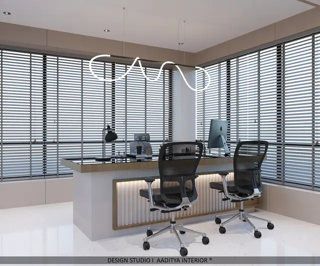 Corporate Office interior design – Corporate Office & Boardroom, Surat (view 4)