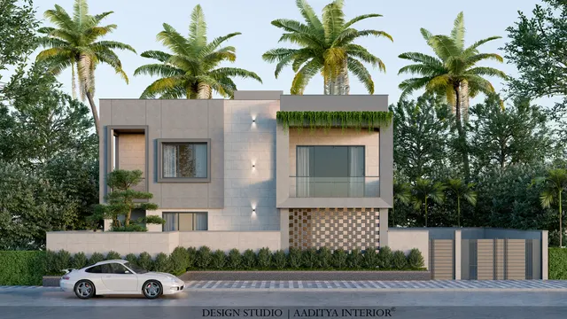 Bungalow & Elevation interior design – Modern Bungalow & Elevations, Surat (view 2)