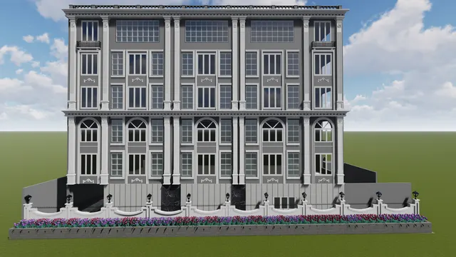 Industrial Elevation interior design – Diamond Factory Elevation, Surat (view 2)