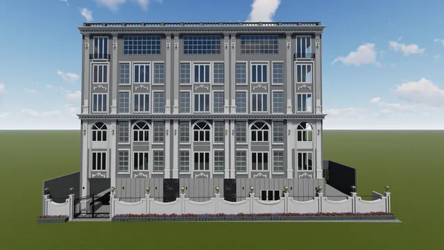 Industrial Elevation interior design – Diamond Factory Elevation, Surat (view 3)