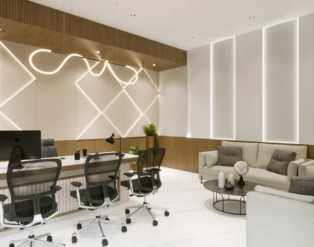 Office interior design – Corporate Office Suite, Surat (view 2)
