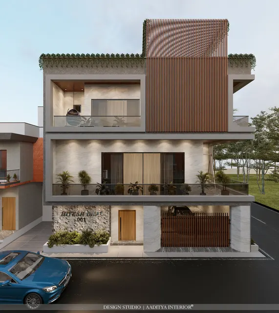 Elevation interior design – Residence Elevation, Ahmedabad, Ahmedabad (view 7)